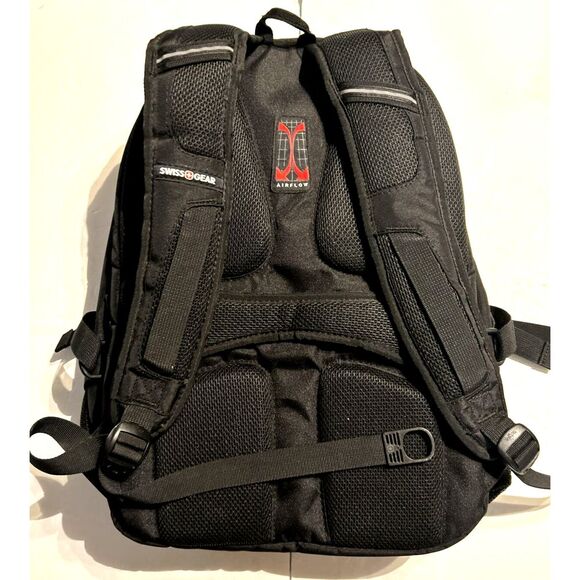 Swiss Gear scan smart airflow laptop/travel bag black 6 pockets 18'' - Picture 2 of 8